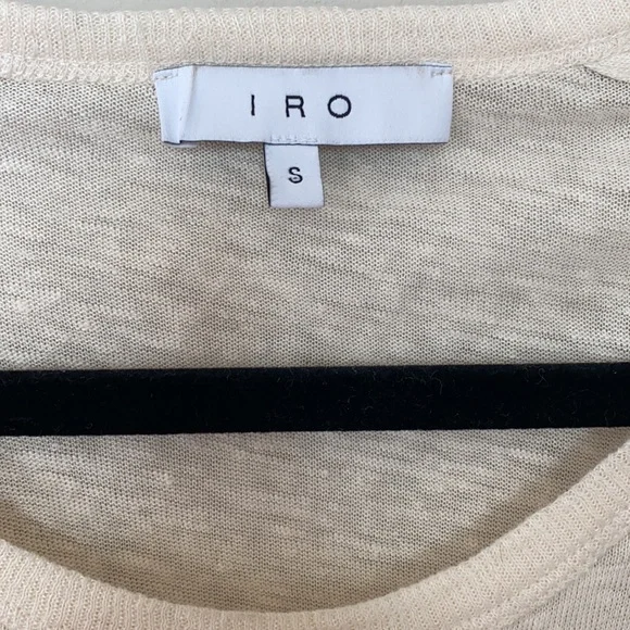 ⚪️ IRO Linen Lace Sleeve Top - Picture 4 of 10